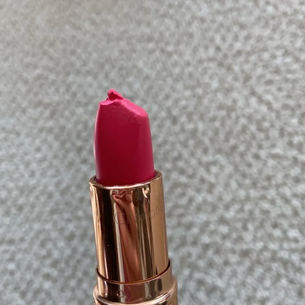 Charlotte Tilbury Lost Cherry Matte Revolution Lipstick Full Size Pink Red READ